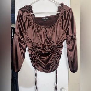 Adjustable silk top